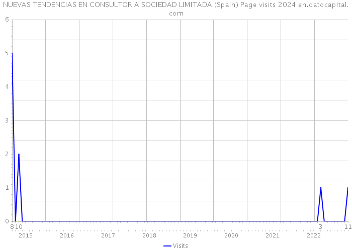 NUEVAS TENDENCIAS EN CONSULTORIA SOCIEDAD LIMITADA (Spain) Page visits 2024 