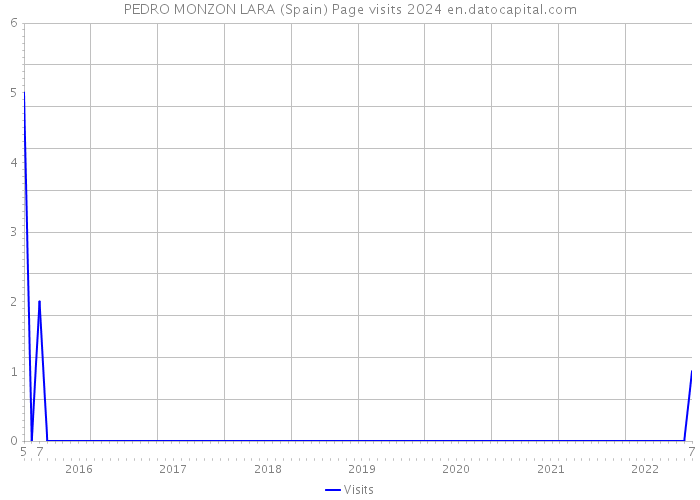 PEDRO MONZON LARA (Spain) Page visits 2024 