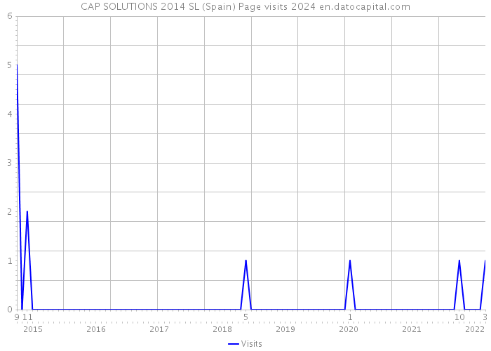 CAP SOLUTIONS 2014 SL (Spain) Page visits 2024 