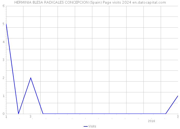 HERMINIA BLESA RADIGALES CONCEPCION (Spain) Page visits 2024 