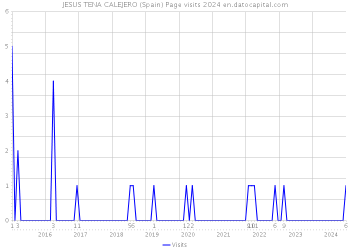 JESUS TENA CALEJERO (Spain) Page visits 2024 