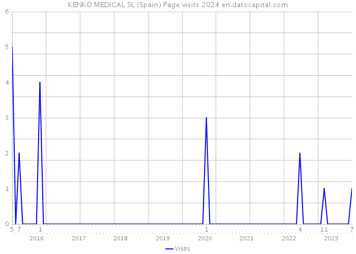KENKO MEDICAL SL (Spain) Page visits 2024 