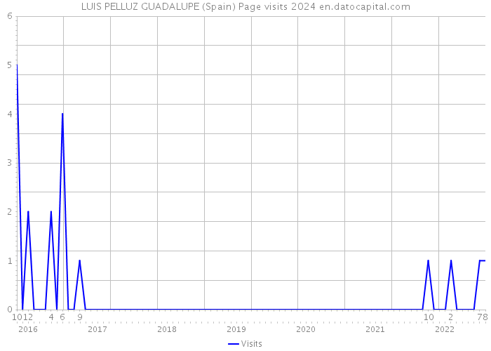 LUIS PELLUZ GUADALUPE (Spain) Page visits 2024 