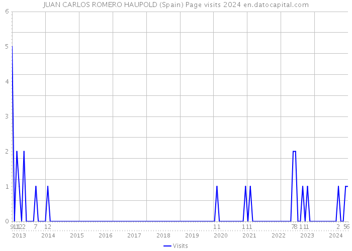 JUAN CARLOS ROMERO HAUPOLD (Spain) Page visits 2024 