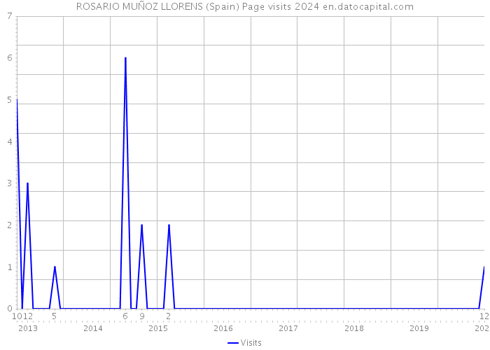 ROSARIO MUÑOZ LLORENS (Spain) Page visits 2024 