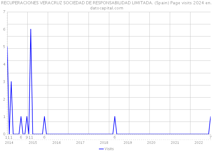 RECUPERACIONES VERACRUZ SOCIEDAD DE RESPONSABILIDAD LIMITADA. (Spain) Page visits 2024 