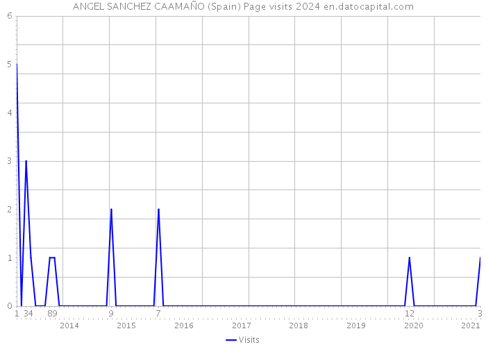 ANGEL SANCHEZ CAAMAÑO (Spain) Page visits 2024 