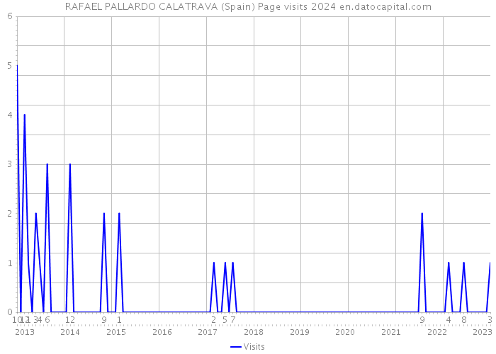 RAFAEL PALLARDO CALATRAVA (Spain) Page visits 2024 
