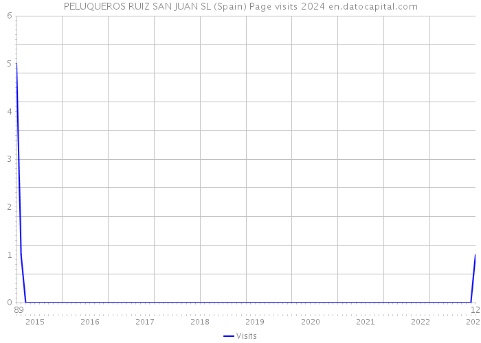 PELUQUEROS RUIZ SAN JUAN SL (Spain) Page visits 2024 