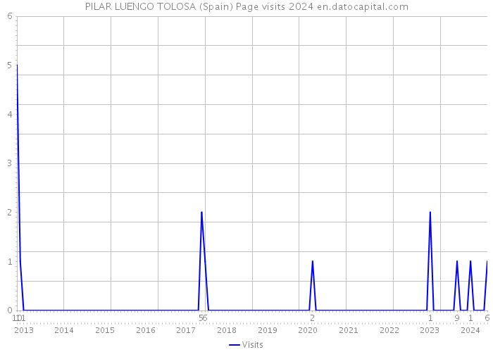 PILAR LUENGO TOLOSA (Spain) Page visits 2024 