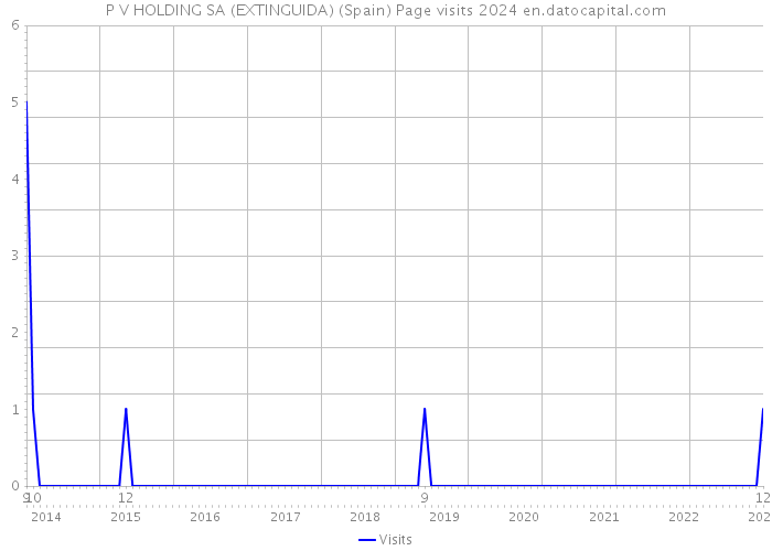 P V HOLDING SA (EXTINGUIDA) (Spain) Page visits 2024 