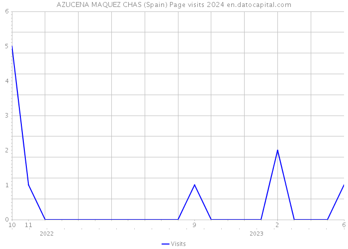AZUCENA MAQUEZ CHAS (Spain) Page visits 2024 