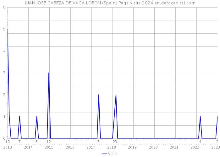 JUAN JOSE CABEZA DE VACA LOBON (Spain) Page visits 2024 