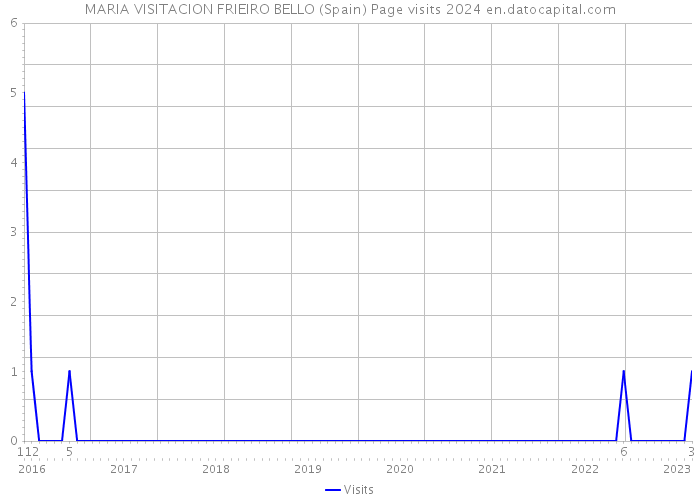 MARIA VISITACION FRIEIRO BELLO (Spain) Page visits 2024 