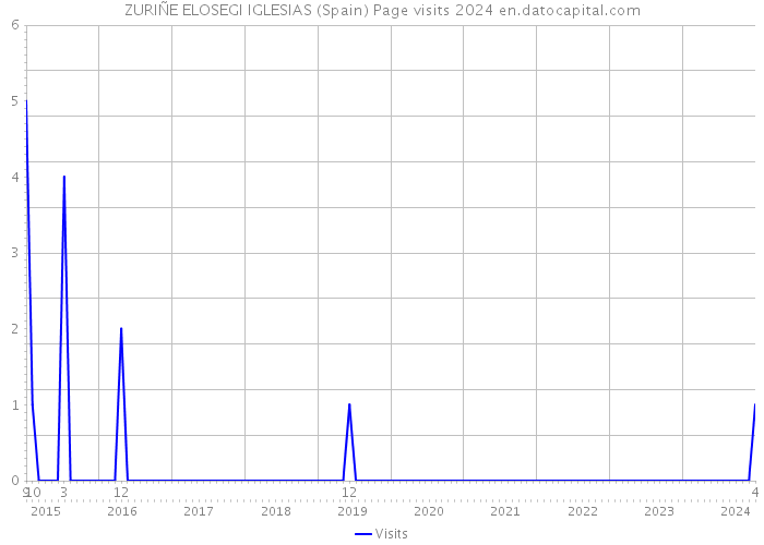 ZURIÑE ELOSEGI IGLESIAS (Spain) Page visits 2024 