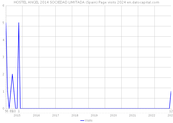 HOSTEL ANGEL 2014 SOCIEDAD LIMITADA (Spain) Page visits 2024 