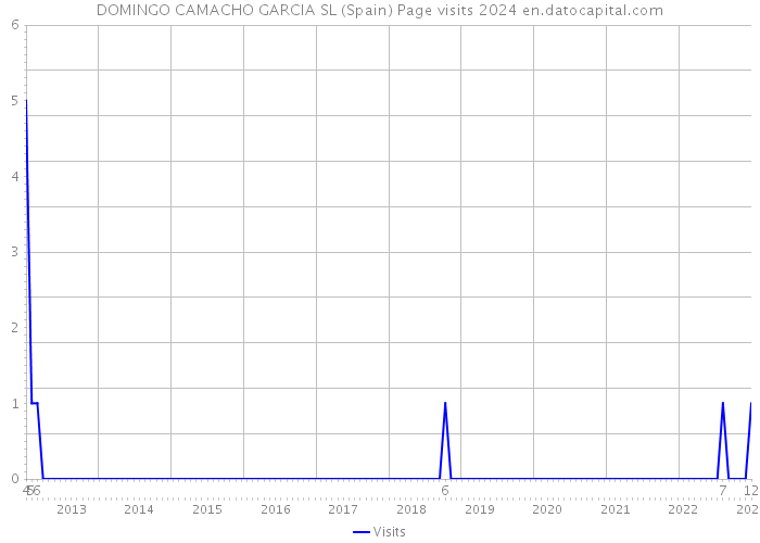 DOMINGO CAMACHO GARCIA SL (Spain) Page visits 2024 
