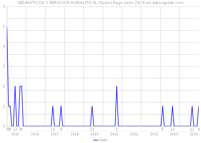 NEUMATICOS Y SERVICIOS AGRIAUTO SL (Spain) Page visits 2024 