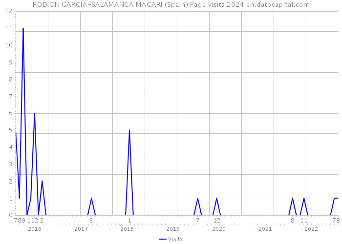 RODION GARCIA-SALAMANCA MACARI (Spain) Page visits 2024 