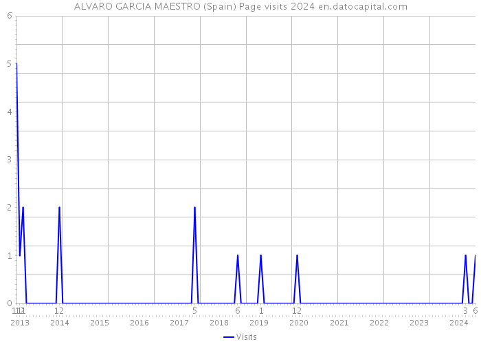 ALVARO GARCIA MAESTRO (Spain) Page visits 2024 