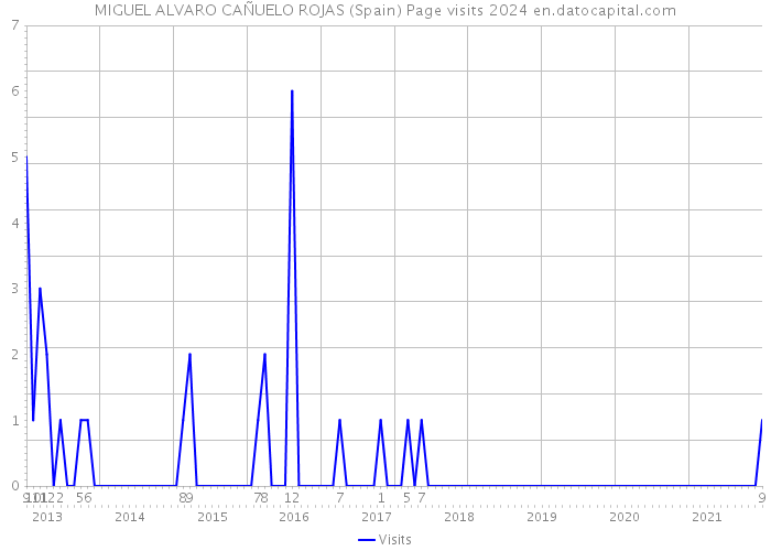 MIGUEL ALVARO CAÑUELO ROJAS (Spain) Page visits 2024 