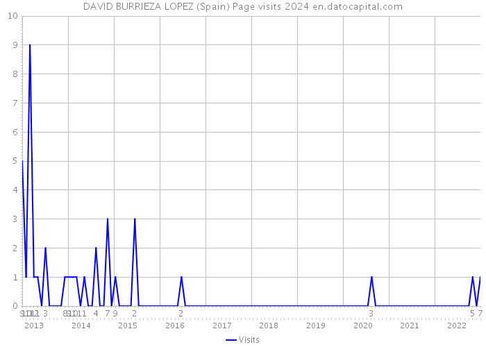 DAVID BURRIEZA LOPEZ (Spain) Page visits 2024 