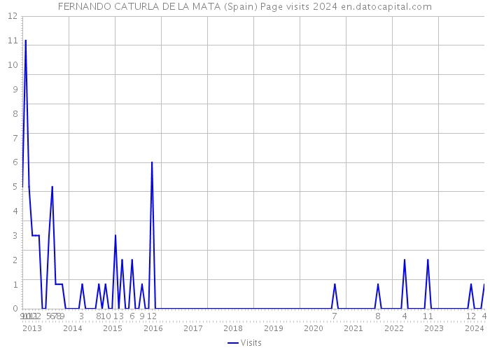 FERNANDO CATURLA DE LA MATA (Spain) Page visits 2024 