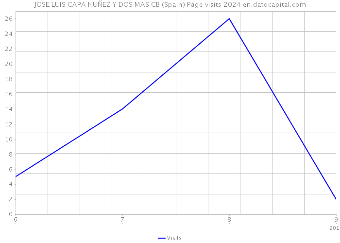 JOSE LUIS CAPA NUÑEZ Y DOS MAS CB (Spain) Page visits 2024 