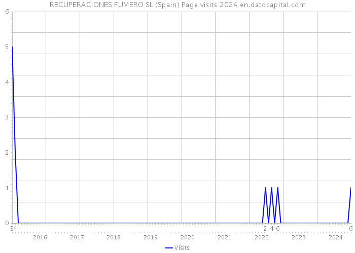 RECUPERACIONES FUMERO SL (Spain) Page visits 2024 