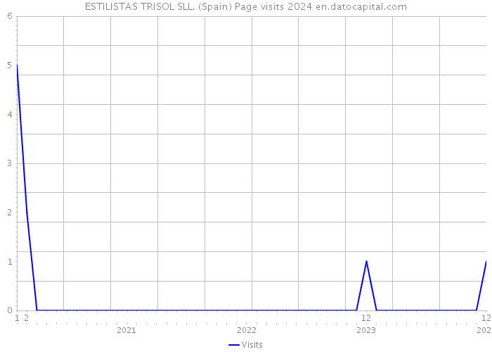 ESTILISTAS TRISOL SLL. (Spain) Page visits 2024 