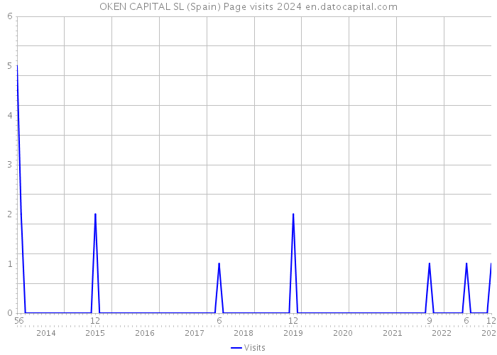 OKEN CAPITAL SL (Spain) Page visits 2024 