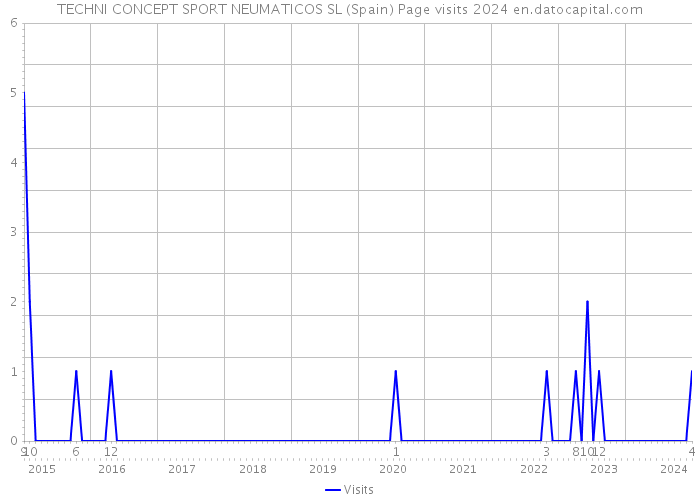 TECHNI CONCEPT SPORT NEUMATICOS SL (Spain) Page visits 2024 