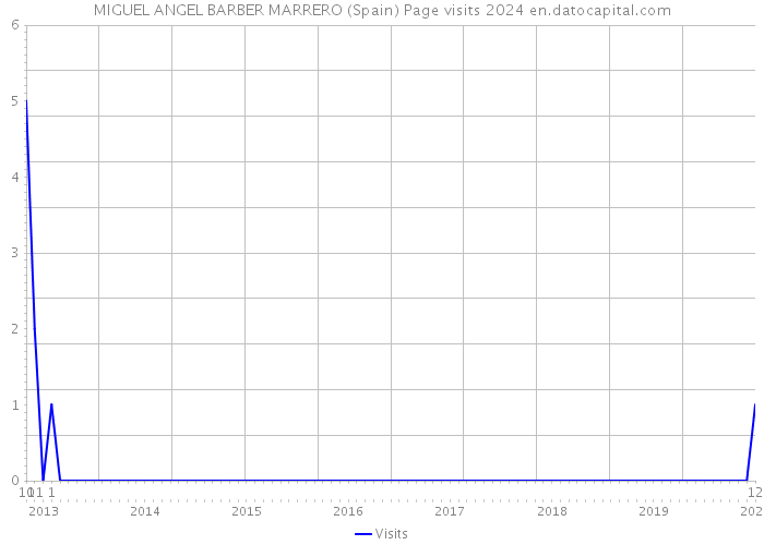 MIGUEL ANGEL BARBER MARRERO (Spain) Page visits 2024 