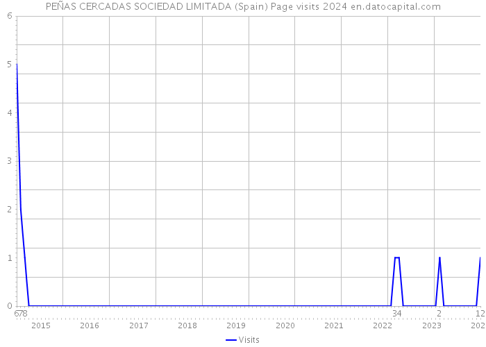 PEÑAS CERCADAS SOCIEDAD LIMITADA (Spain) Page visits 2024 