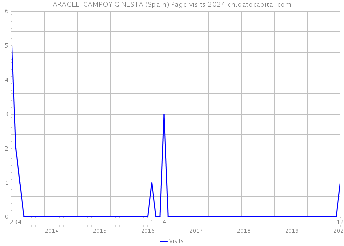 ARACELI CAMPOY GINESTA (Spain) Page visits 2024 