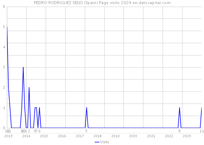 PEDRO RODRIGUEZ SEIJO (Spain) Page visits 2024 