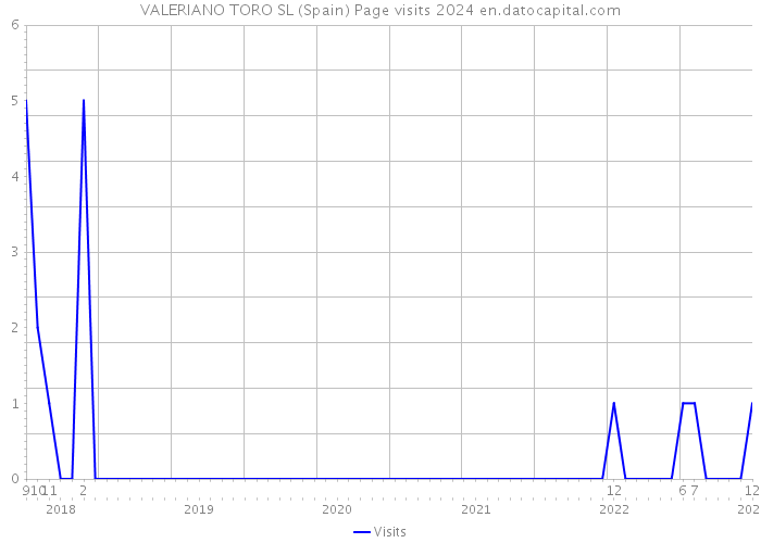 VALERIANO TORO SL (Spain) Page visits 2024 