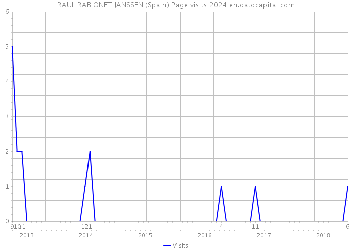 RAUL RABIONET JANSSEN (Spain) Page visits 2024 