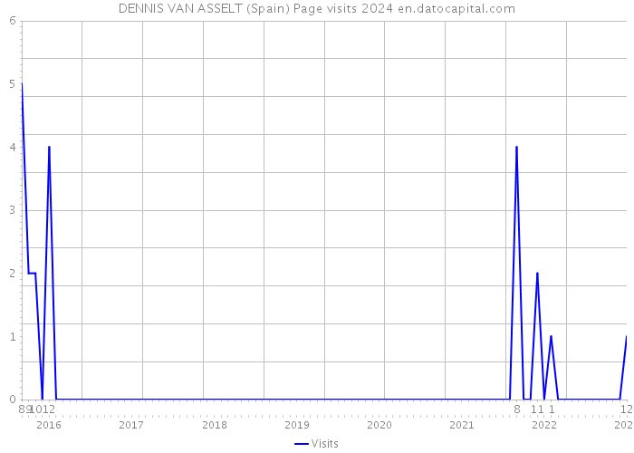 DENNIS VAN ASSELT (Spain) Page visits 2024 