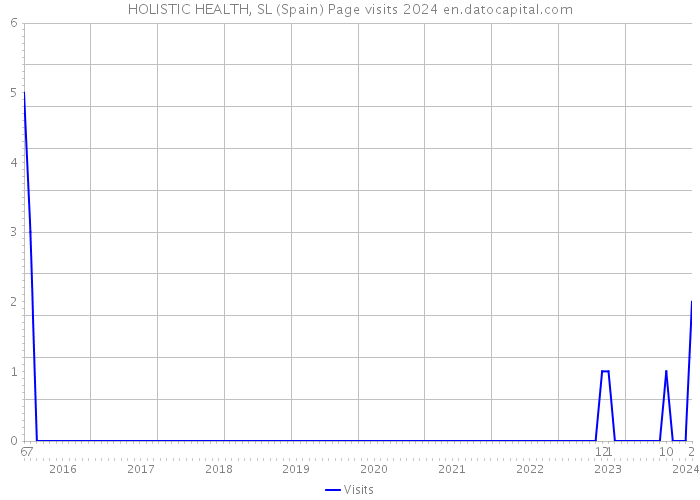 HOLISTIC HEALTH, SL (Spain) Page visits 2024 