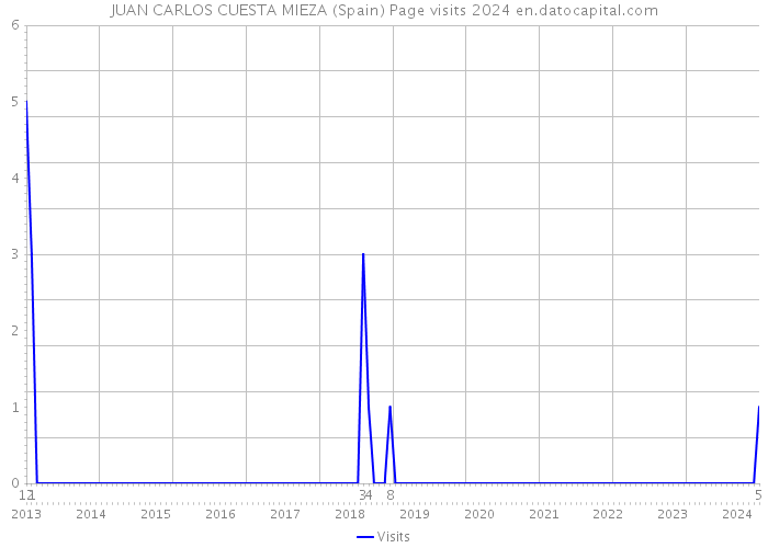 JUAN CARLOS CUESTA MIEZA (Spain) Page visits 2024 