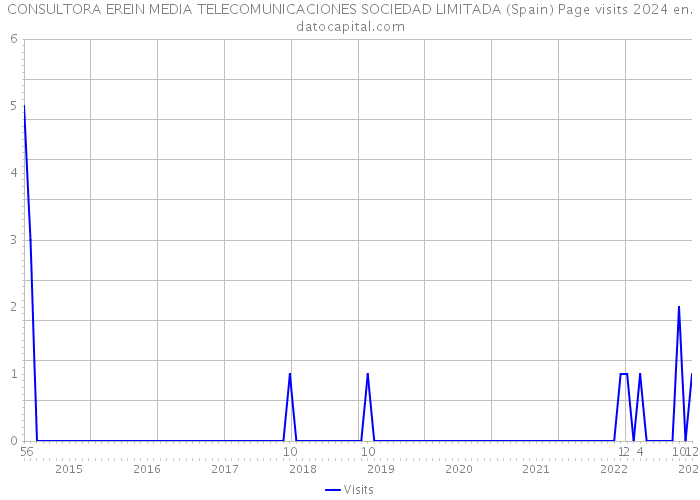 CONSULTORA EREIN MEDIA TELECOMUNICACIONES SOCIEDAD LIMITADA (Spain) Page visits 2024 