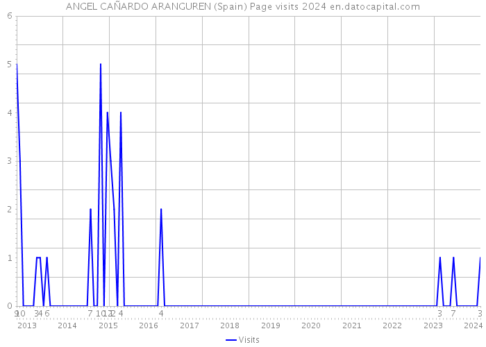 ANGEL CAÑARDO ARANGUREN (Spain) Page visits 2024 