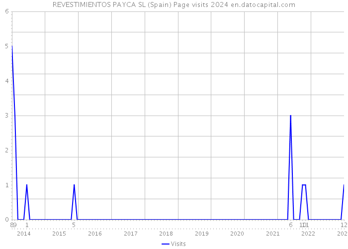 REVESTIMIENTOS PAYCA SL (Spain) Page visits 2024 