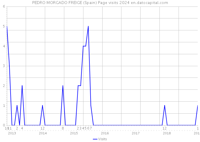 PEDRO MORGADO FREIGE (Spain) Page visits 2024 