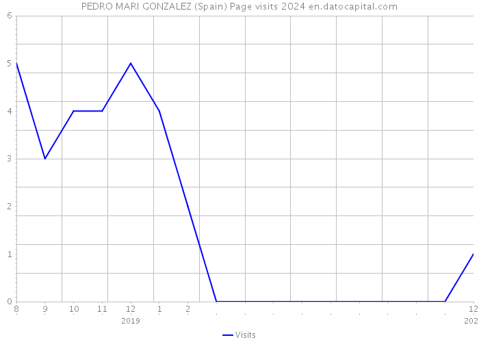 PEDRO MARI GONZALEZ (Spain) Page visits 2024 