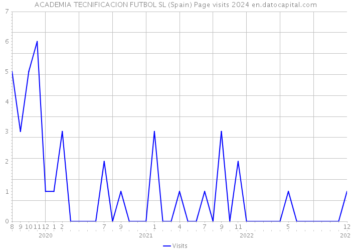 ACADEMIA TECNIFICACION FUTBOL SL (Spain) Page visits 2024 