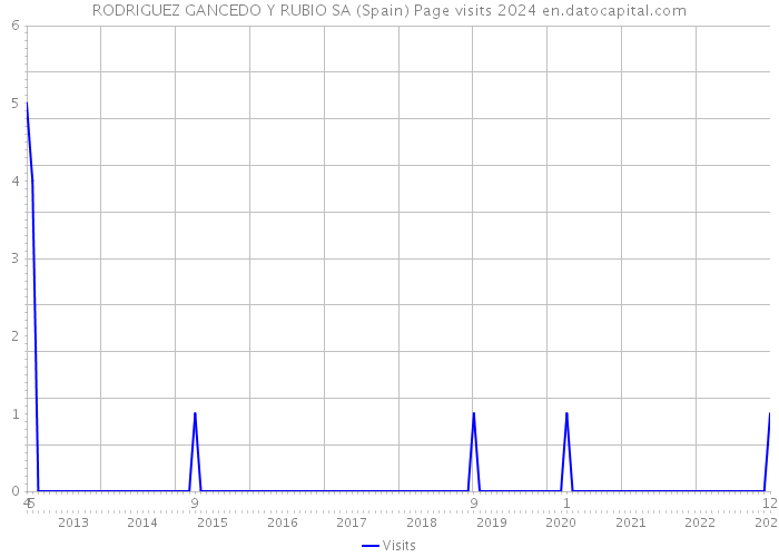 RODRIGUEZ GANCEDO Y RUBIO SA (Spain) Page visits 2024 