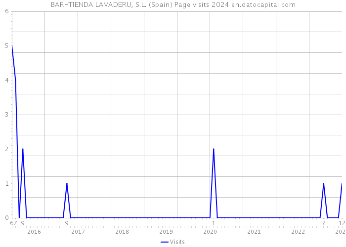 BAR-TIENDA LAVADERU, S.L. (Spain) Page visits 2024 