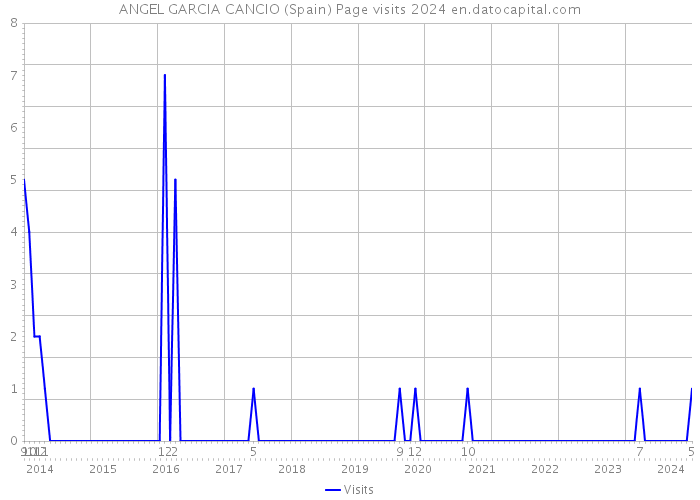 ANGEL GARCIA CANCIO (Spain) Page visits 2024 